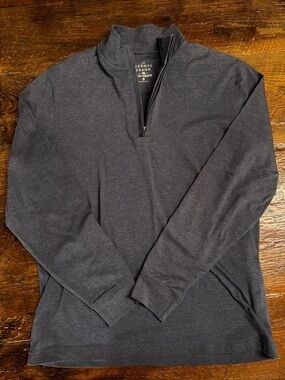 The Normal Brand Men's Dark Charcoal Quarter-Zip Pullover